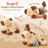 5-in-1 15.75'' Mommy 4 Set, Capybara Stuffed Animals with Babies Inside, Capybara with Cute Babies Plush Pillow