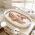Baby Changing Basket with Diaper Changing Pad, Breathable & Waterproof Dual-Cover Foldable Portable Travel Cotton Rope