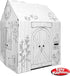Easy Playhouse Barn - Kids Art & Craft for Indoor & Outdoor Fun, Decorate & Personalize Cardboard Fort, 32" X 26.5" X