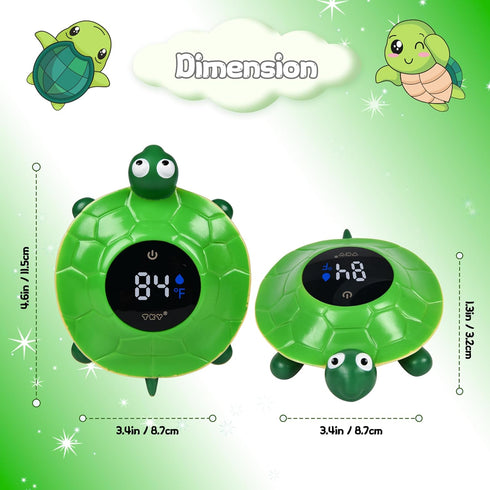 TKY Baby Bath Thermometer - Digital Floating Water Thermometer with LED Display & Color Temperature Alerts