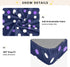 CZXW 52" 28" Polka Dots Purple White Crib Sheets Fitted x Natural Cotton Soft & Breathable for Baby Crib Mattress