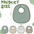 Shyyween 4 Piece Drooling Bibs for Baby Boys Girls,Soft Triple Layer Cotton Muslin, Adjustable Newborn Bibs