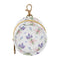 PYBUG Lavender Round Pacifier Storage Case, Polyester & TPU Lined with Hook Buckle,