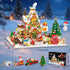 2025 Set 24 Countdown 10+ INSOON Advent Calendar Gingerbread House Mini Building with Lights, Days Christmas Building