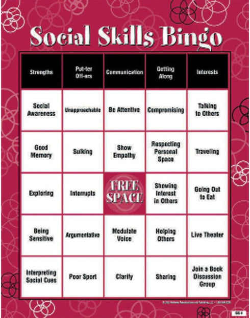 Wellness Reproductions & Publishing Social Skills Bingo Game for Adults