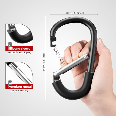Mommy SURDOCA Stroller Hooks, Large Stroller Hooks for Bags, Universal Stroller Clips and Hooks, Hook for Stroller