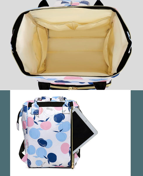 Ybberik Backpack 24L Diaper Bag for Moms with Insulated Pockets, Stroller Straps, Large Capacity, Lightweight Baby Bag