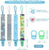Dooyilets 4 Dummy Dummy 4 Pcs Baby Strap Clip, Pacifier Clip Holder Straps with Silicone Adapter, Soother Chains Clips