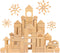MEEYOO 100pcs Natural Beech Wooden Building Blocks for Toddlers 1-3, Wooden Blocks for