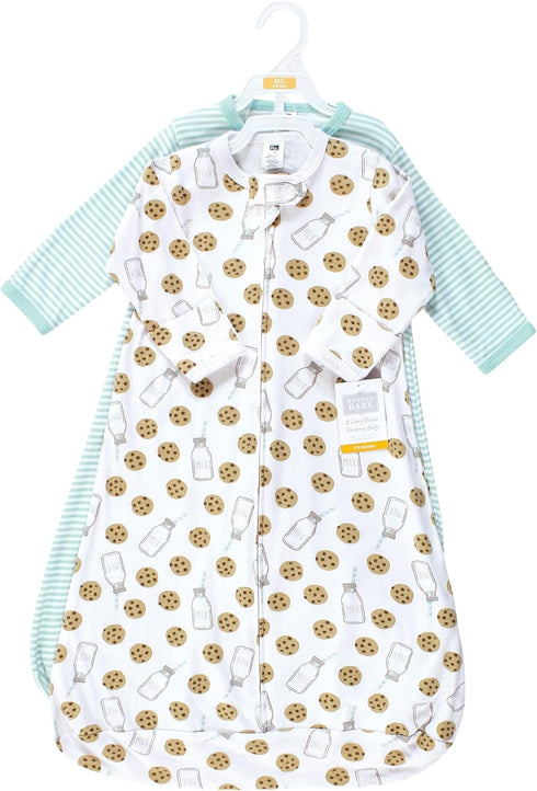 Cozy Hudson Baby Unisex Long-Sleeve Cotton Sleeping Bag - Sack for Infants