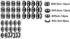 44pcs Eye Pattern Sticker for Girl's Bedroom, Eyelash Decals Modern Wall Decor, Removable Wall Sicker SK018 (Black)