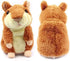 Talking Hamster - Interactive Stuffed Plush Animal Toy with Cute Sound Effects, Best Buddy for Kids (Brown)