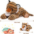 MorisMos Tiger Stuffed Animals Plush Toys, Soft Mommy & Babies Set, Large Tiger Plush Toy