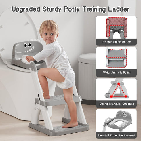 2 1 Potty Training Seat, Toddler Toilet Seat for Kids Boys Girls, in Potty Training Toilet for Kids, Splash Guard