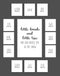Rustic Red Door Co. Baby's First Year Picture Mat - 13 Picture Slots for Newborn to One Year Birthday (Grey Mat)
