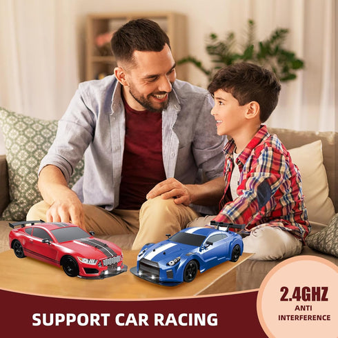 2.4GHz 1:16 4WD RC Drift Car, Drifting RC Car RC Cars High Speed Remote Control Cars with LED Lights Rechargeable