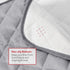 Non-Slip Waterproof Diaper Changing Pad Liner - Quilted Absorbent Bassinet Liners, 3 Pack, 13"x26", Grey