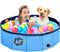 PUPTILY Dog Pool, Foldable Pet Swimming Pool with 6mm High-Strength PP Board, Hard