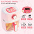 Set 3-5 4-8,Pink Play Kitchen Accessories, Pretend Kitchen Appliances with Toy Air Fryer for Kids with Sound