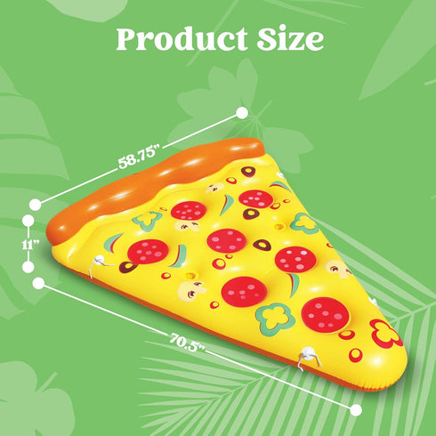 Summer (1 Pack), JOYIN Giant Inflatable Pizza Slice Pool Float, Fun Pool Floaties, Swim Party Toy, Pool Raft Extra
