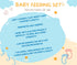 Baby Silicone Feeding Set - 8 in 1 First Stage Toddler Utensils with Bib, Sippy Cup, Suction Bowl, Fork & Spoon Sets