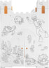 Easy Playhouse Sand Castle, Kids Art & Craft for Indoor & Outdoor Fun, Decorate & Personalize Cardboard