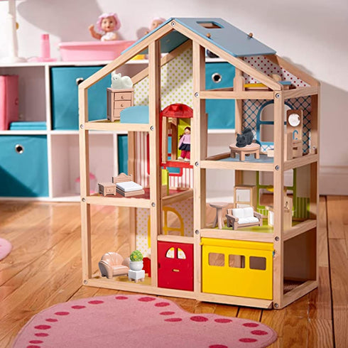 23 Pieces Dollhouse Mini Furniture Decoration Set, DIY Accessories for Baby Children Girls