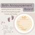 Buduhek Sets Baby Receiving Swaddle Blanket and Headband with a Name Card for Baby Girl (Pink and Blue Floral)