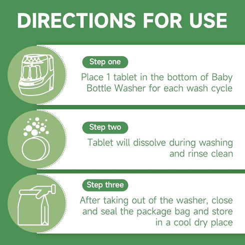 120PCS Momcozy Baby Bottle Washer Tablets for & Baby Brezza Pro, Natural Enzyme Detergent,Deep Cleaning, Chlorine