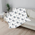 Wicbfdfv 40x50inch Cute Wolf Boho Leaves Baby Boy Girl Blankets Wolves Flannel Blanket Wildlife Animal Fluffy Blanket