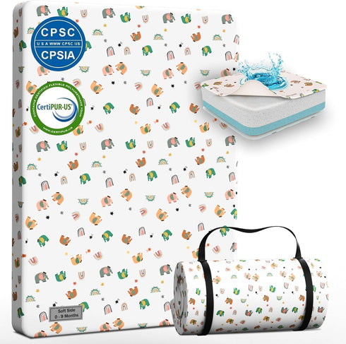 Pack and Play Mattress (38"x26"x1"), Baby Pack N Play Mattresses Pad for