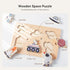 3 Packs Space Ocean Forest Wooden Chunky Puzzles - Educational Toys for Toddlers with Perfectly Fitting Pieces