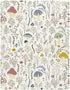 Fitted Crib Sheets Wild Plants Mushroom - Stretchy Portable Playard Sheets for Baby Toddler, Breathable Soft Mini Crib