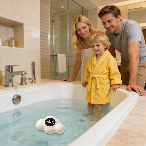 Generic Bath Temperature Meter,Waterproof Accurate Monitor,Cloud Shape Floating Bathtub Water Temperature Gauge
