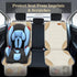 2 (2 Pack) Siivton Car Seat Protector for Child, Cushion for Leather & Fabric Seats, Mesh Pockets, Non-Slip Bottom