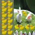 Pack of 36 Tiny Ducks, Little Plastic Duck Mini Resin Ducks for Garden Decorations, Dollhouse Miniatures, Crafts
