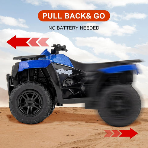RMZ City 1:36 ATV Off Road Vehicle Model Car, Diecast Pull Back Beach Motorcycle Toy Car for Kids Boy Girl, Car Model
