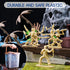 3 Otters 90PCS Pirate Toy Set, 2 Colors Pirate and Skeleton Warriors Figures with Accessories for Kids Birthday