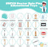 Set, 25Pcs 3-8 Doctor Kit for Kids, Dentist Pretend Play Educational Doctor Toy Wooden Medical Kit with Stethoscope