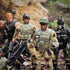 Army Men Soldiers Toy for Boys Age 4-7, Military Playset with Action Figures and Weapons