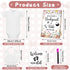 Chuarry 43 8 8 2 10 16 Pcs DIY Bibs Decorating Kit Bodysuits Pcs Ply White Bibs Fabric Markers Stencils Baby Shower