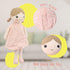 15" (89835) Linzy Toys, Soft Plush Light Pink Blue Emily Rag Doll for Girl, My First Rag Doll, Muecas de Trapo para