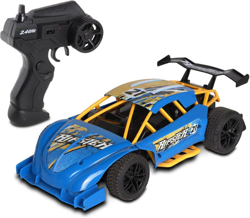 Mean Machines 2.4GHz RC Ripster Rally Racer - Rear Wheel Drive for Drifting Mastery, Colors Will Vary