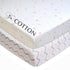 American Baby Company 2 Pack 100% Natural Cotton Fitted Pack and Play Sheets, 39" x 27", Pink Stars/Zigzag