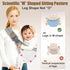 yemyig Carrier,2026 10-30lbs(Mesh,Black Sailboat) Baby Sling Carrier,Toddler New Baby Sling,Breathable and Adjustable