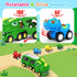 1 2 3 4 5 2-4 4 AUTGA Dinosaur Toys for Year Old Boy, Dinosaur Trucks for Toddlers Years with Small Pull Back Dino