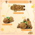 Mommy 4 Backpack SQEQE Capybara Stuffed Animals with Babies Inside, Capybara Plush with & Babies, Cute Plushies