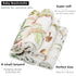 LifeTree Muslin Swaddle Blankets Neutral, Baby Washcloths Safari Animals Swaddling Wrap Nursery Receiving Blanket