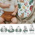 Colorful Farm Animals Baby Nursing Pillow Covers for Boy Girl Pig Cow Goat Chick Barn Tractor Nursery Feeding