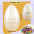 Restroma 12 Inch/ 10 Inch/ 8 Inch 4/5/ 6/7 (4 (10 Inch)) Giant Clear Easter Eggs Fillable Pcs Jumbo Plastic Easter Eggs